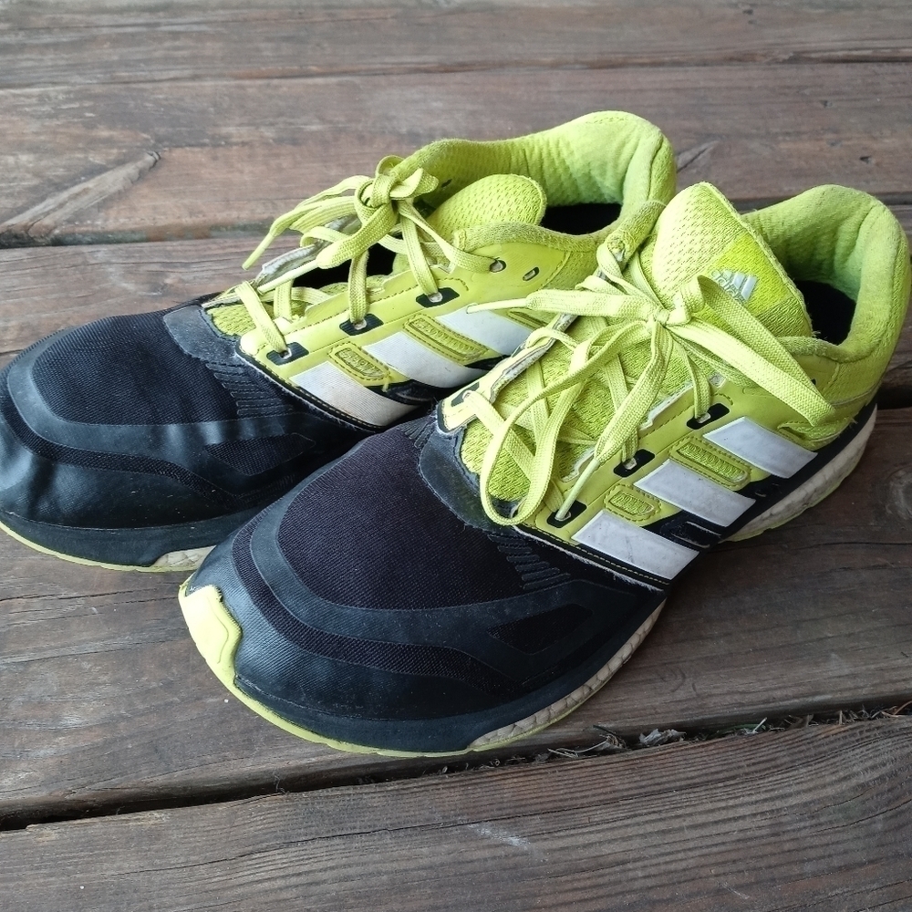 adidas Performance Response Boost Techfit M B40107 Green/Black/White men's sz 13 - Picture 2 of 9
